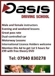 Oasis Driving School, Filton, Bristol