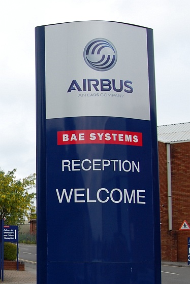 Reception for Airbus and BAE Systems sites at Filton, Bristol.