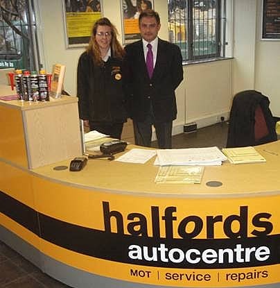 Jack Lopresti MP with Rachel  (Branch Manager)