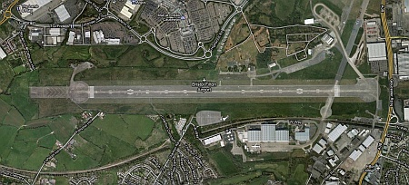 Satellite view of Filton Airfield, Bristol.