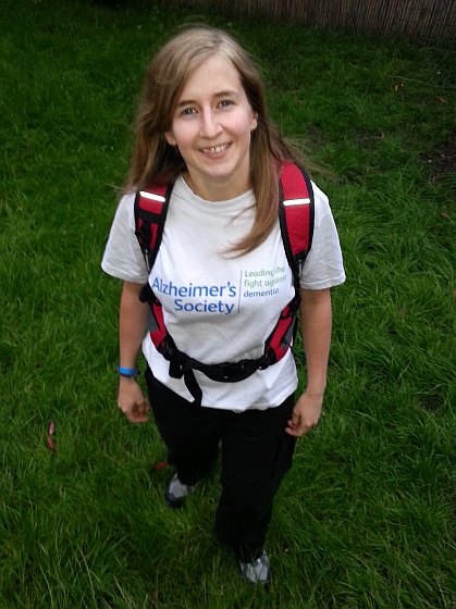 Naomi Pullin of Filton, Bristol, who is raising money for the Alzheimer's Society.