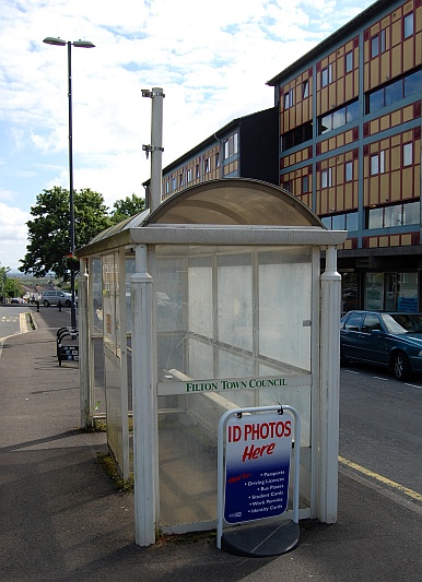 Unused bus shelter in Church Road, Filton, Bristol.