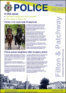 Police newsletter for Filton and Patchway (2012 Issue 3).