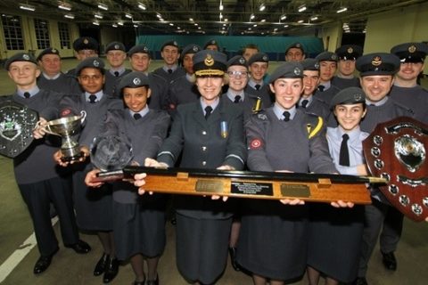 The 2152 (North Bristol) Squadron - national Drill competition champions.