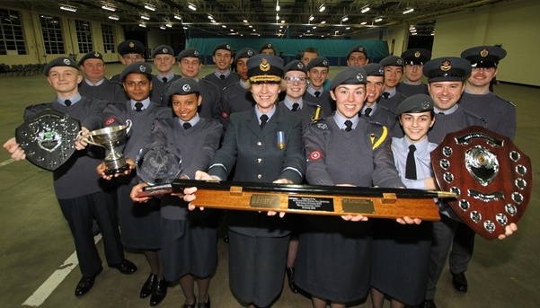 The 2152 (North Bristol) Squadron - national Drill competition champions.