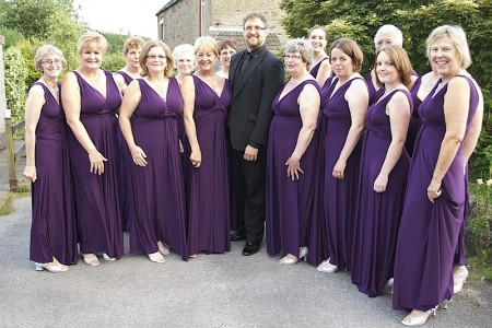 Avon Harmony Ladies Acappella Chorus with their Musical Director Alex de Bruin.