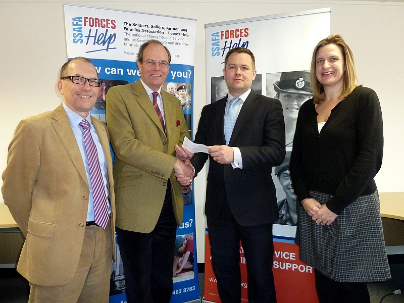 BAE Systems Filton charity donation to the SSAFA (Severnside branch).