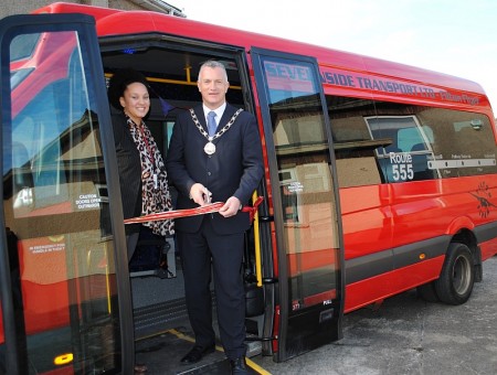 Launch of the Filton Flyer 555 bus service.