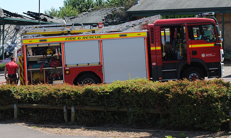 Fire engine of the Avon Fire & Rescue Service.
