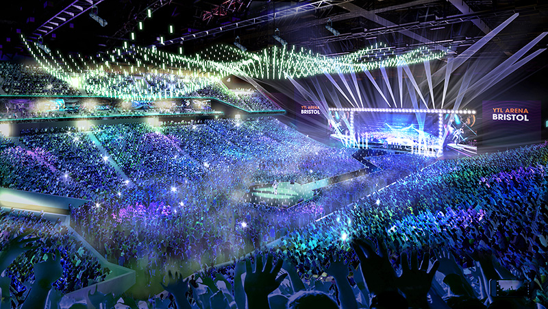 Visualisation of the Arena in its ‘full capacity’ configuration.