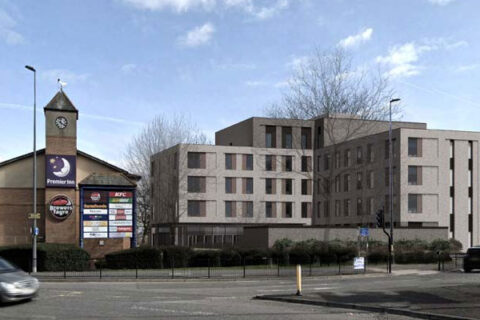 Visualisation of a proposed student accommodation block.